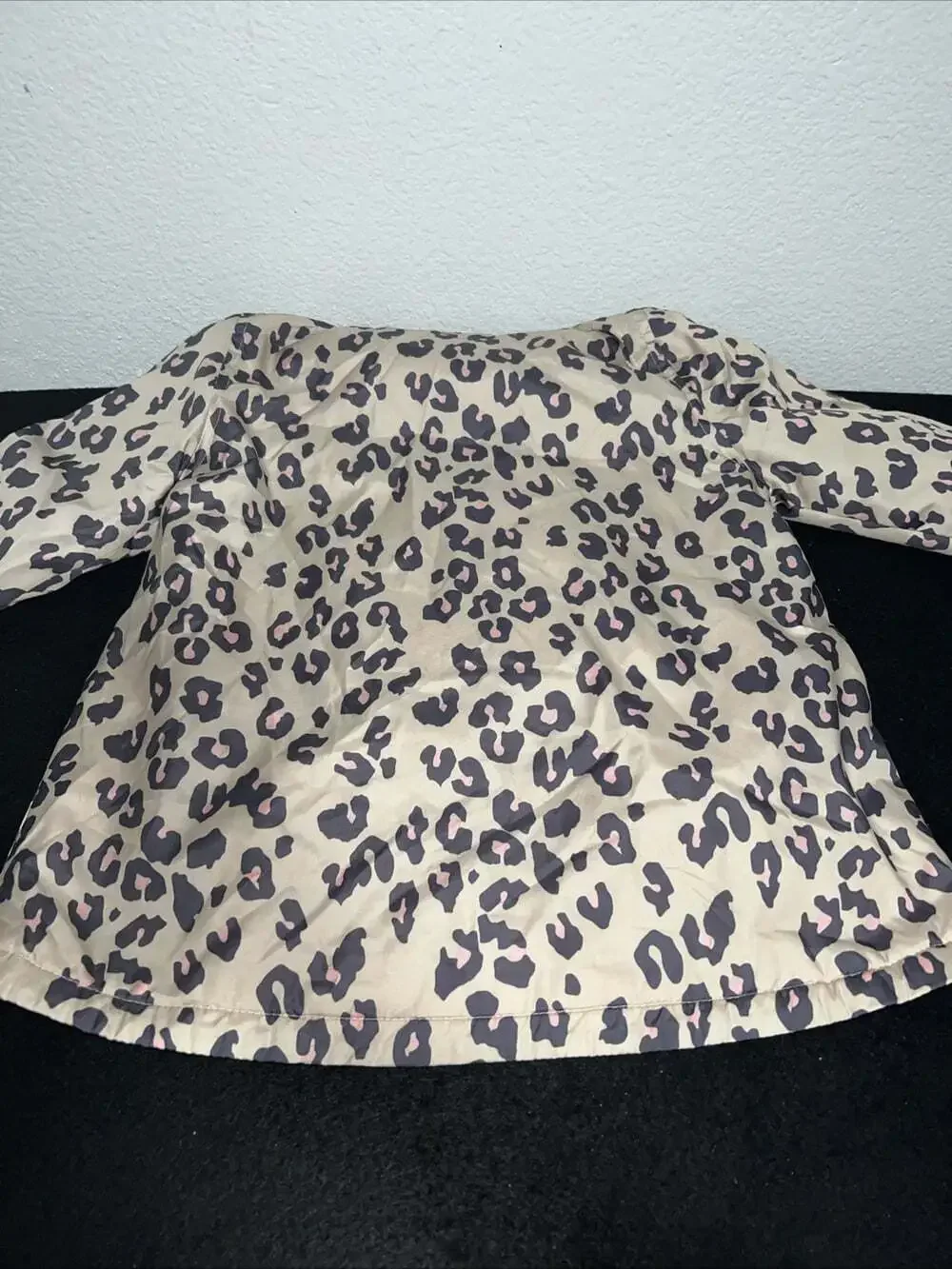 Carter's Girl's Size 8 Fleece Lined Coat Hooded, Zip Up Leopard Print Pink